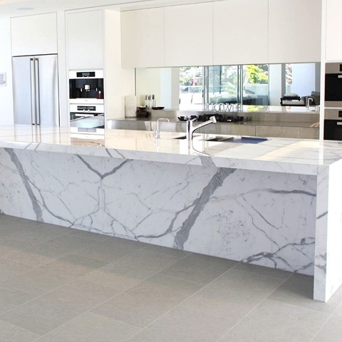 Calacatta Marble Kitchen Island Tops