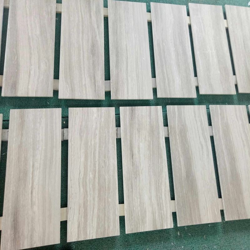 white wooden marble tiles