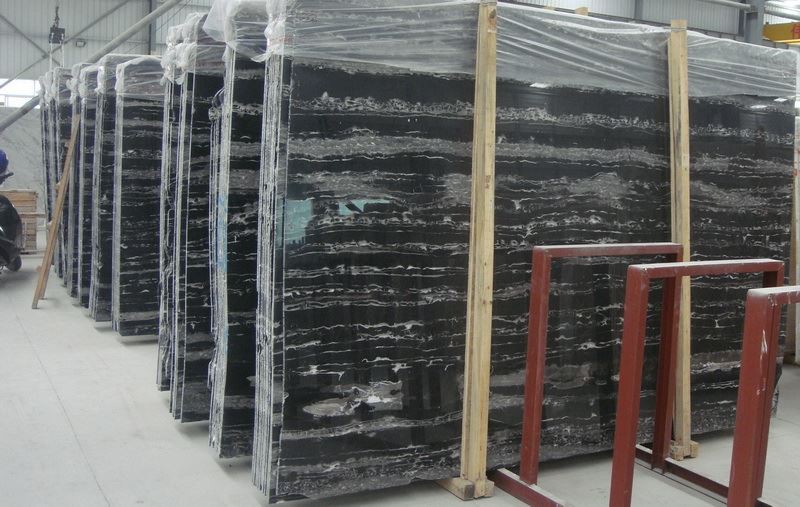 China black marble slab