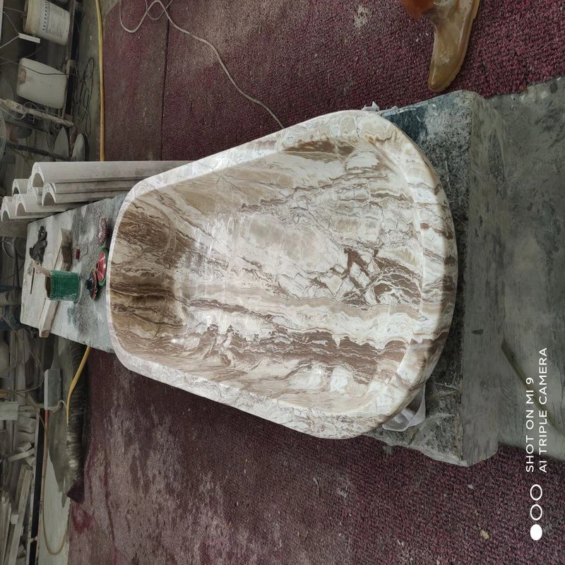 Travertine stone bath Travertine stone bath