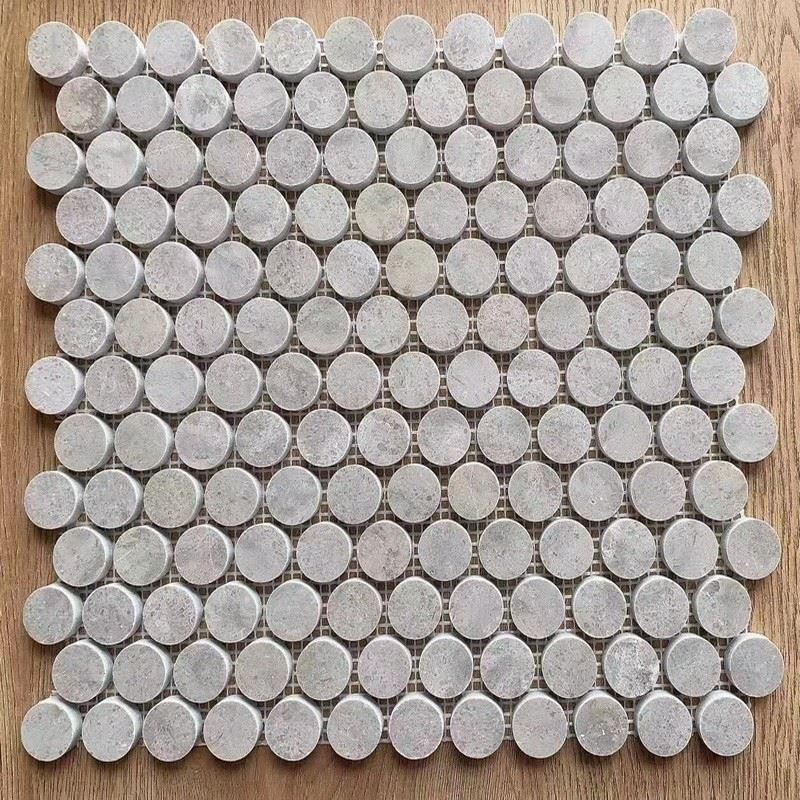 Cindy Grey Round Mosaic Tiles for batheroom.jpg