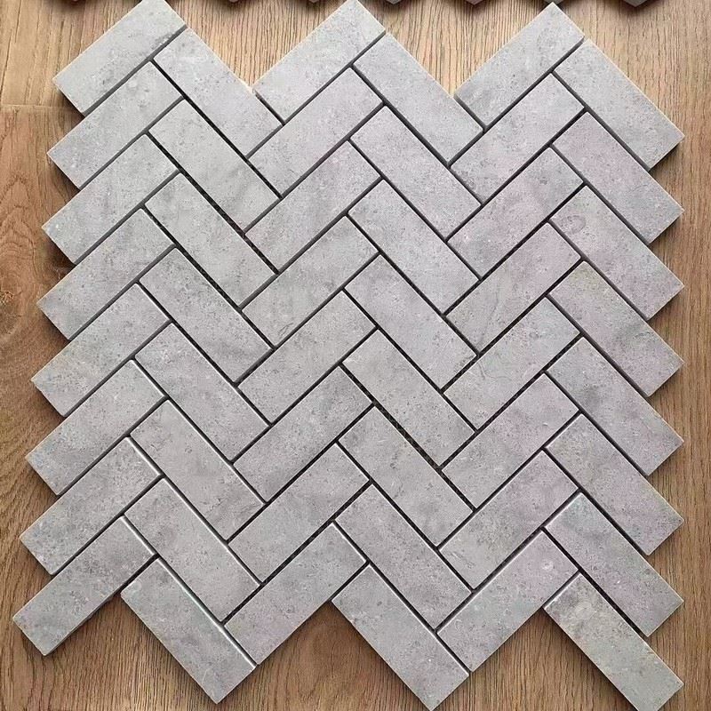 Cindy Grey Herringbone Honed Mosaic Tiles for kitchen floor.jpg
