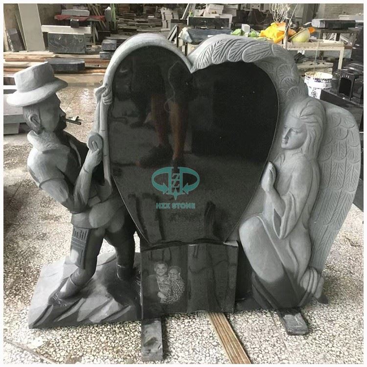 Black Granite Headstone