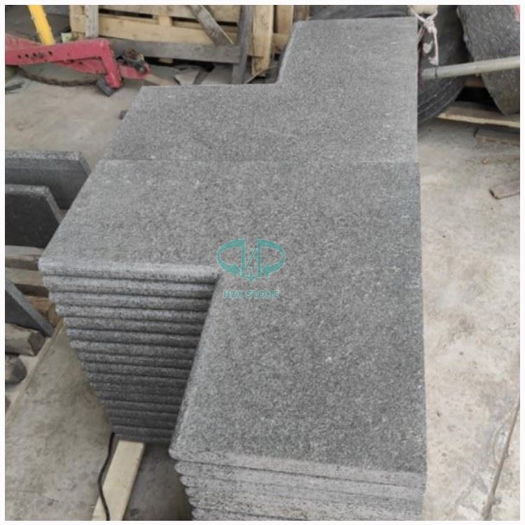 Dark Grey Granite Pool Conner Coping Tiles