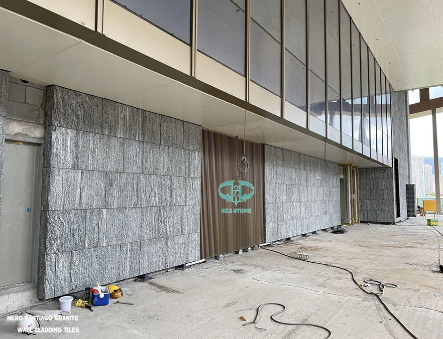 Nero Santiago Granite Wall Cladding Tiles
