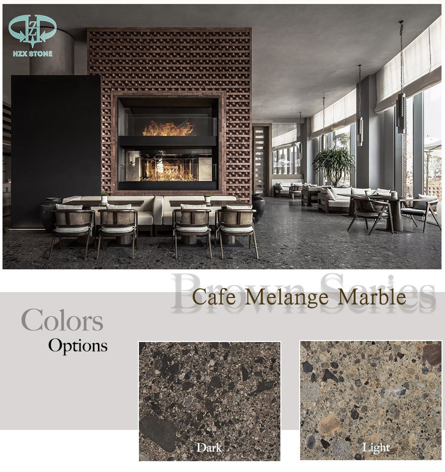 Cafe Melange Marble Color Option