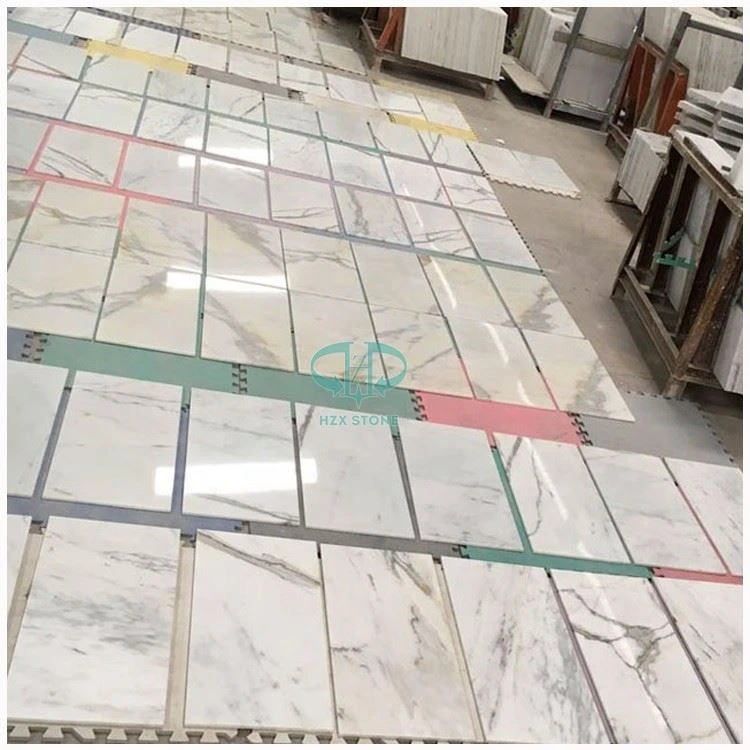 Calacatta White Marble Stair Tiles