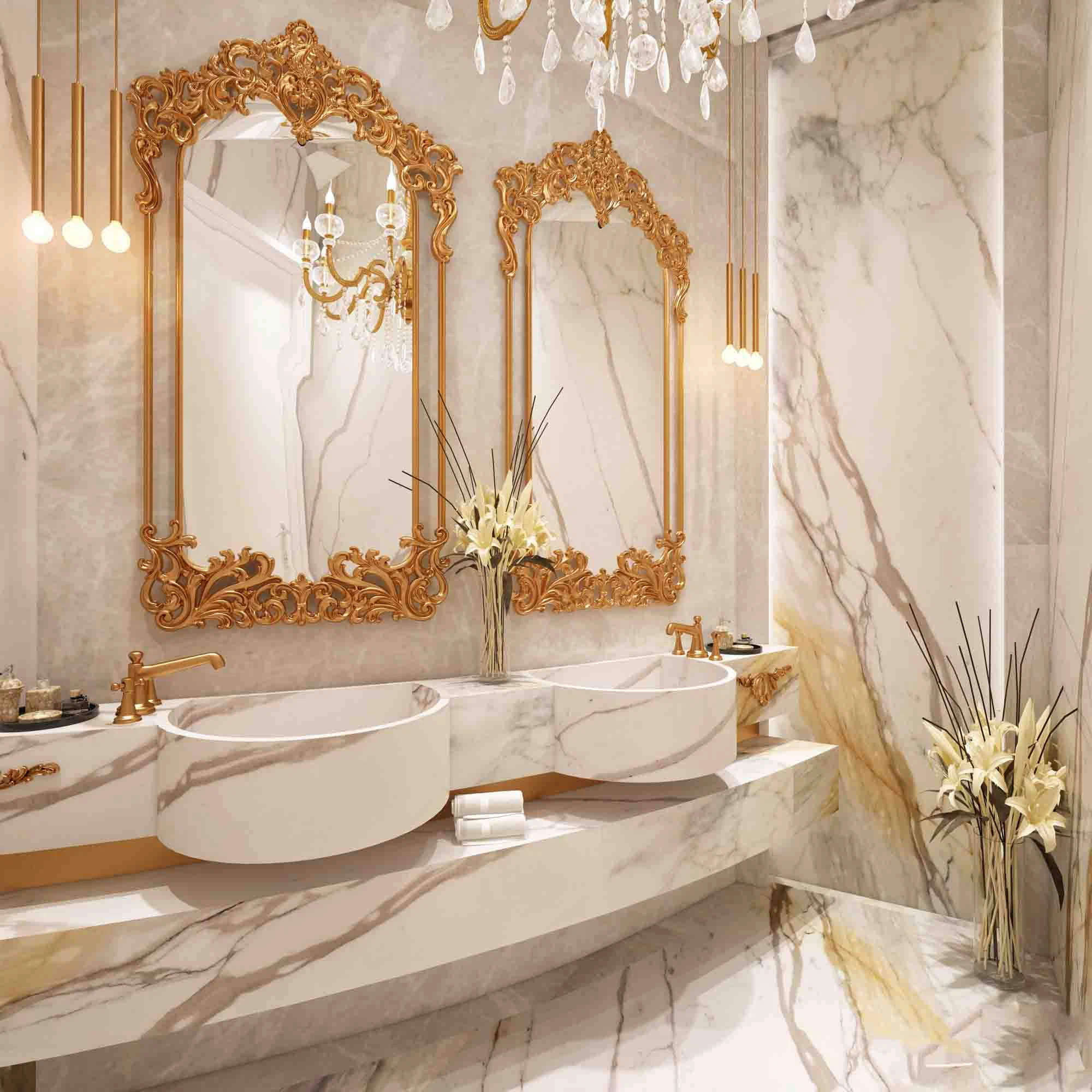 Calacatta Borghini Marble Bathroom