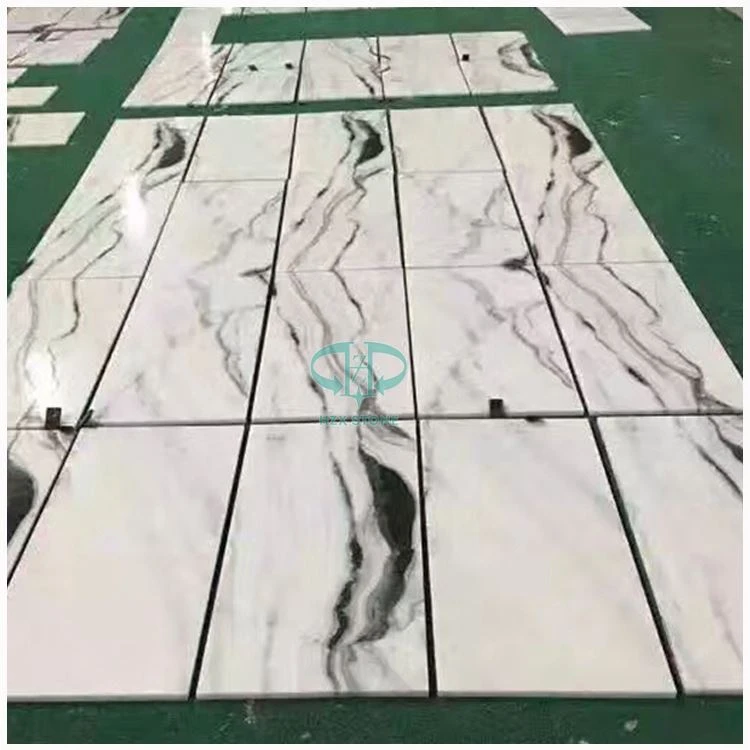 White Marble Tile With Black Veins
