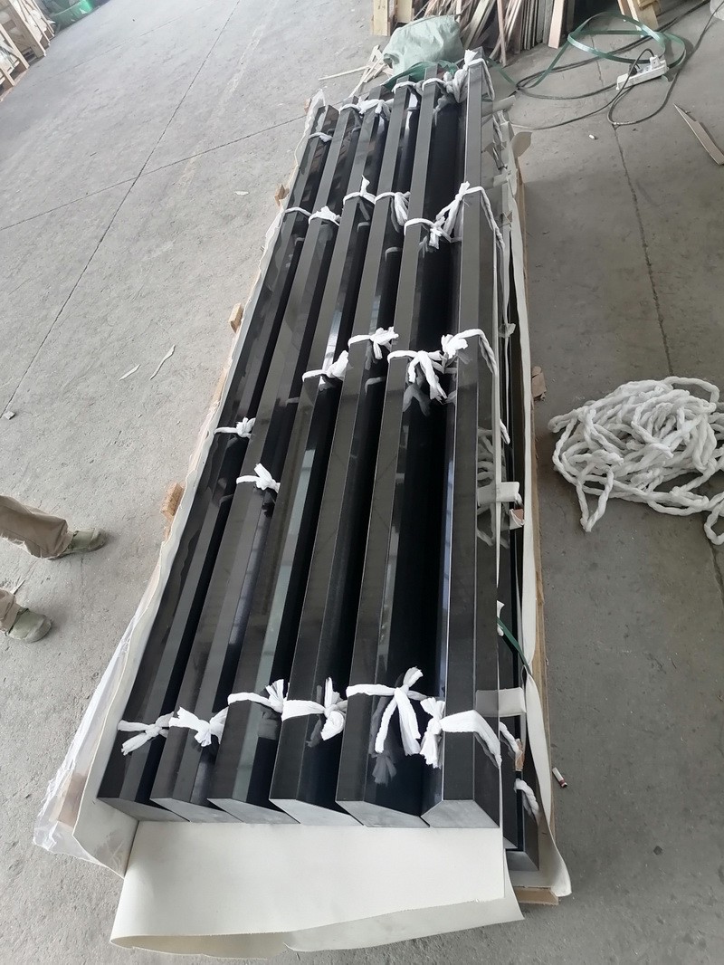 Jet Black splayed kerbs for headstone.jpg Jet Black splayed kerbs for headstone.jpg
