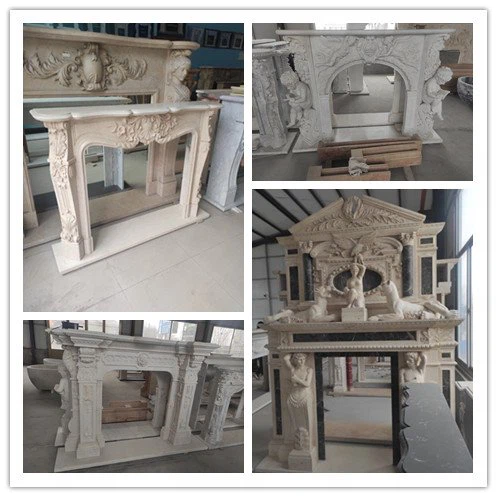 stone fireplace