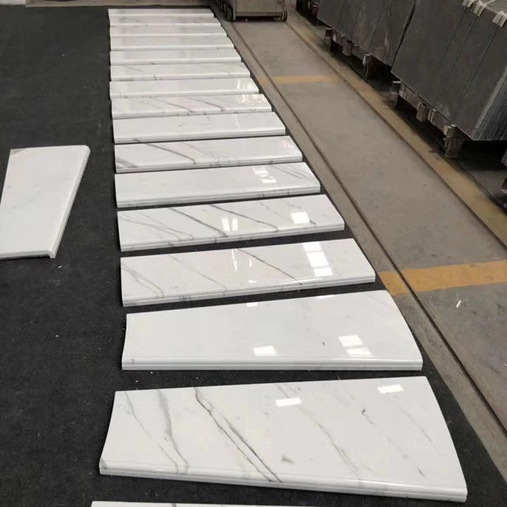 Calacatta White Marble Stair