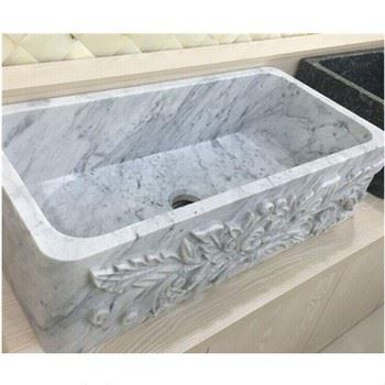 Carrara White Marble Bathtub