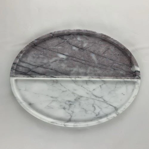 Carrara White Marble Decorative Tray