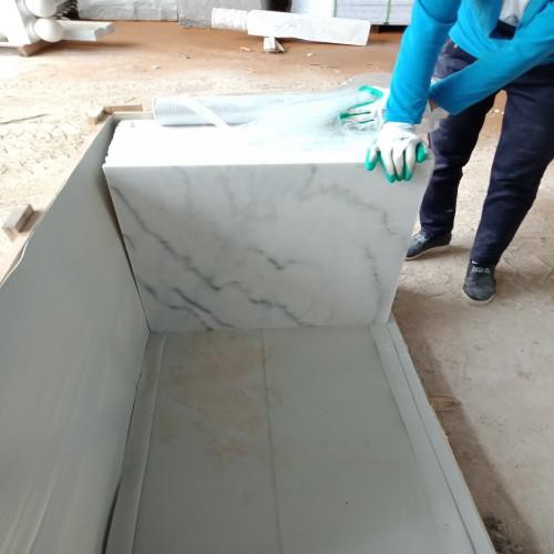 Cloud White Marble Tile