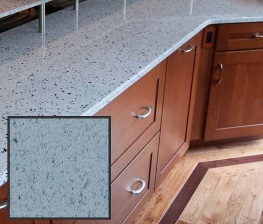 Crystal Grey Quartz Slab