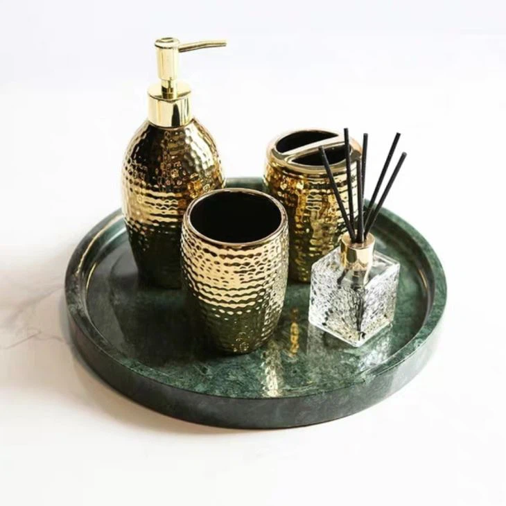 Fantastic Jade Marble Decorative Tray