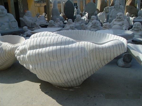 G603 Granite Shell Sculpture
