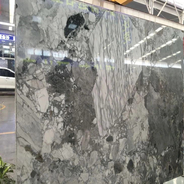 Chocolate White Marble Slab