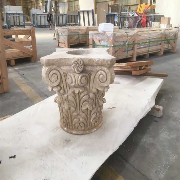 Light Emperado Marble Column