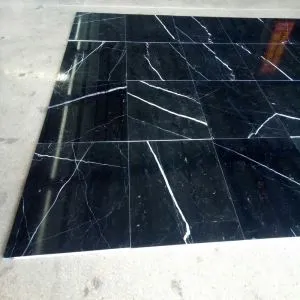 China Nero Marquina Marble Tile