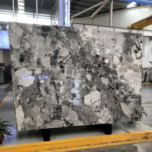 Chocolate White Marble Slab