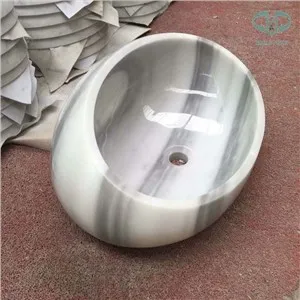 Grey And White Marble Stone Sink