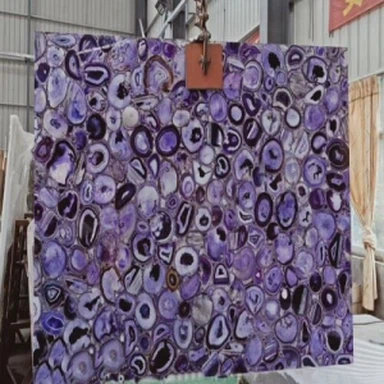 Purple Gemstone Agate Slabs