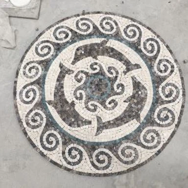 Round Natural Marble Mosaic