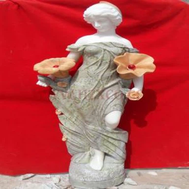 White Marble Angel Sculpture