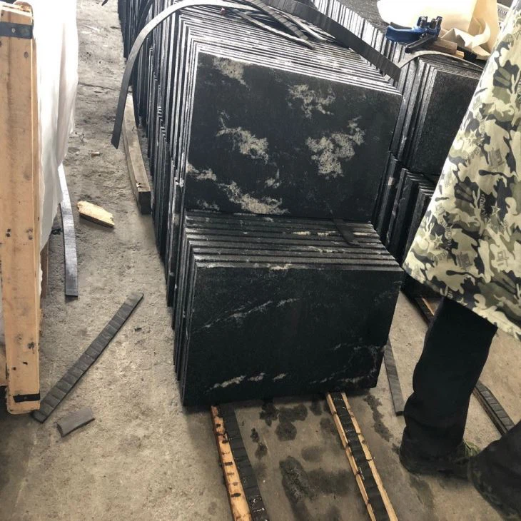 snow grey granite paving tile