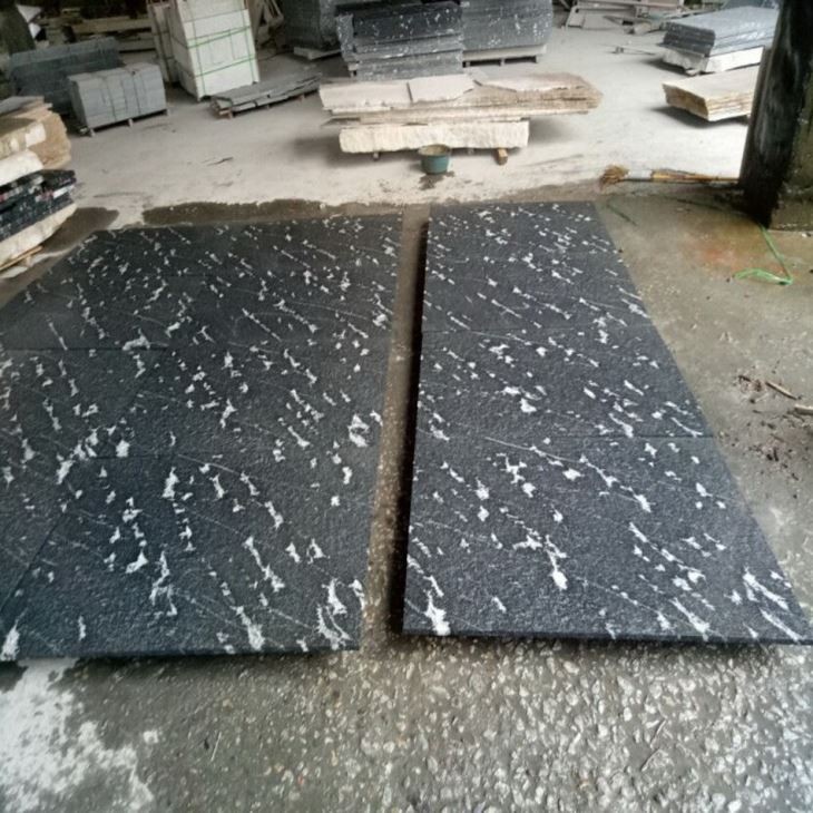 snow grey granite floor tile