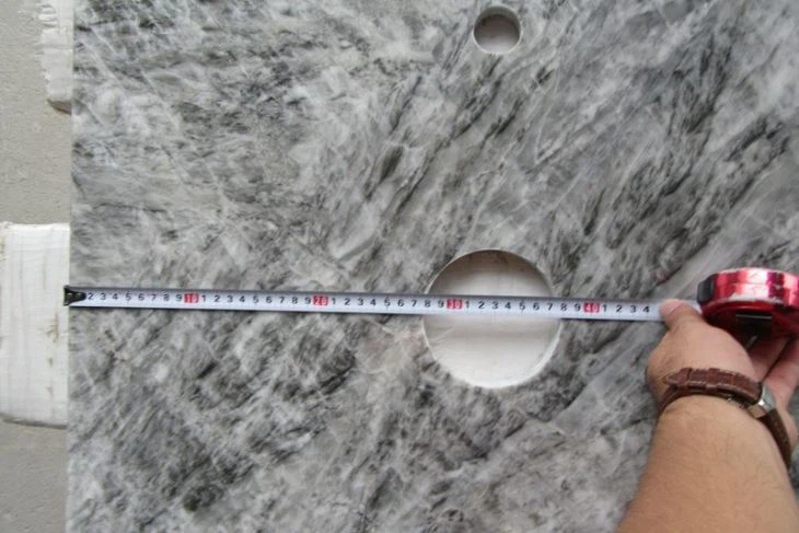 Snow Grey Marble Countertops