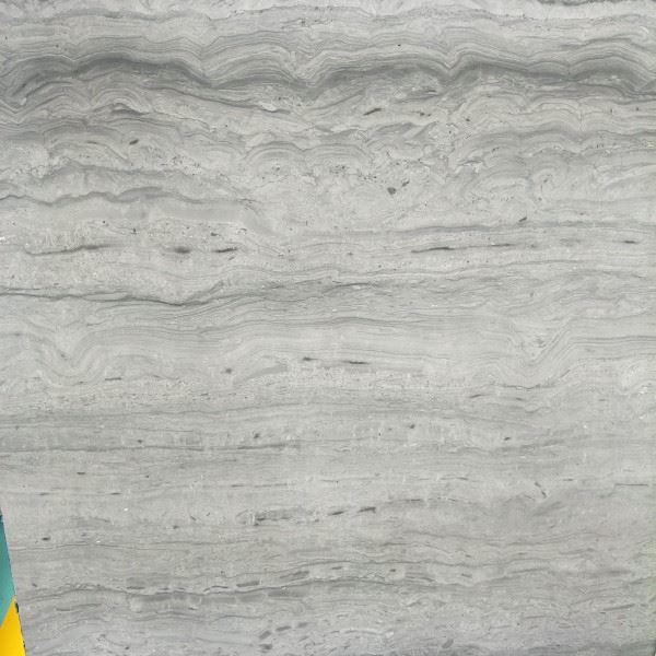 Wooden Silver Grey Marble Slab