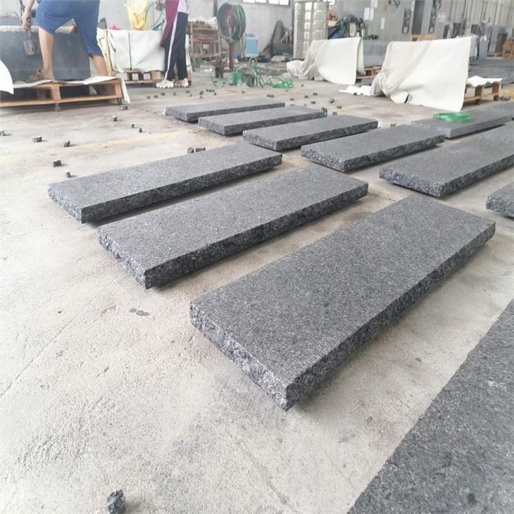 split angola black granite