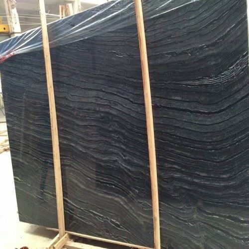 Black Ancient Wood Grain Marble