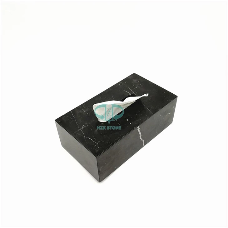 Black Marble Tissue Box