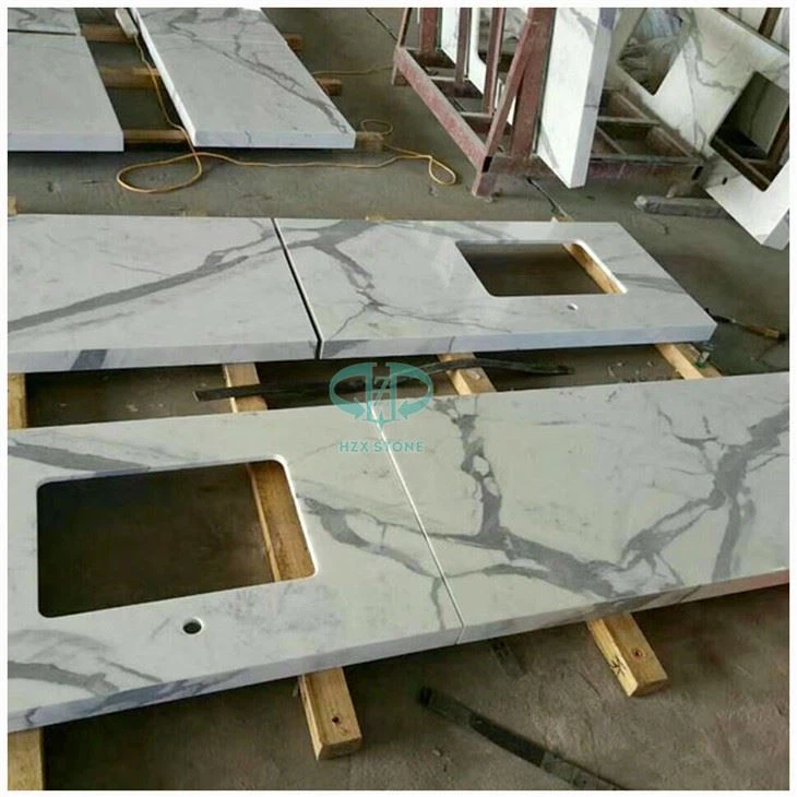 Calacatta Marble Kitchen Countertop