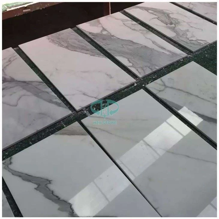 Calacatta White Marble Floor Tiles