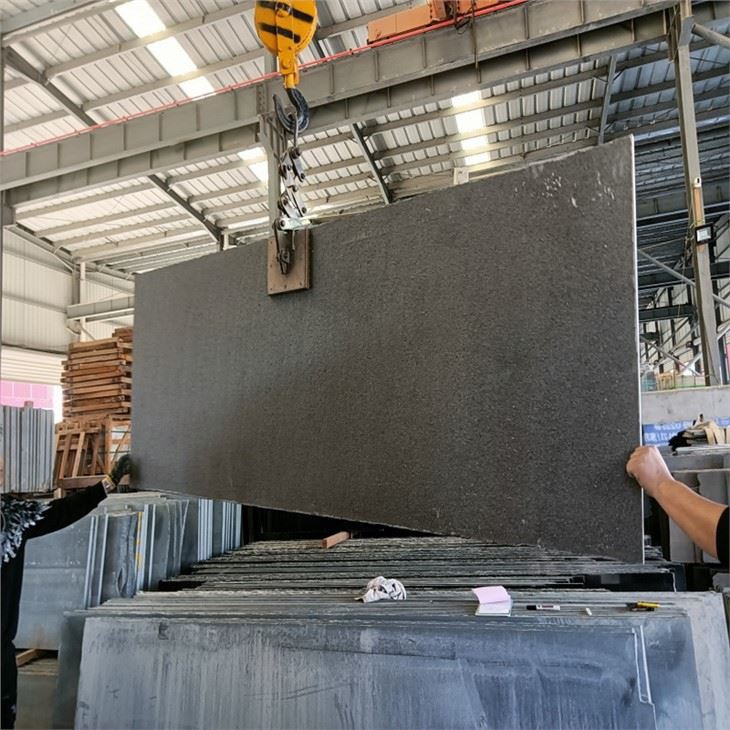 China Flamed Shanxi Black Granite Slab