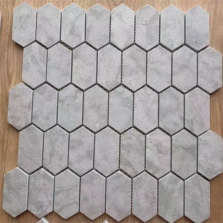 Cindy Grey Hexagonal Honed Mosaic Tile