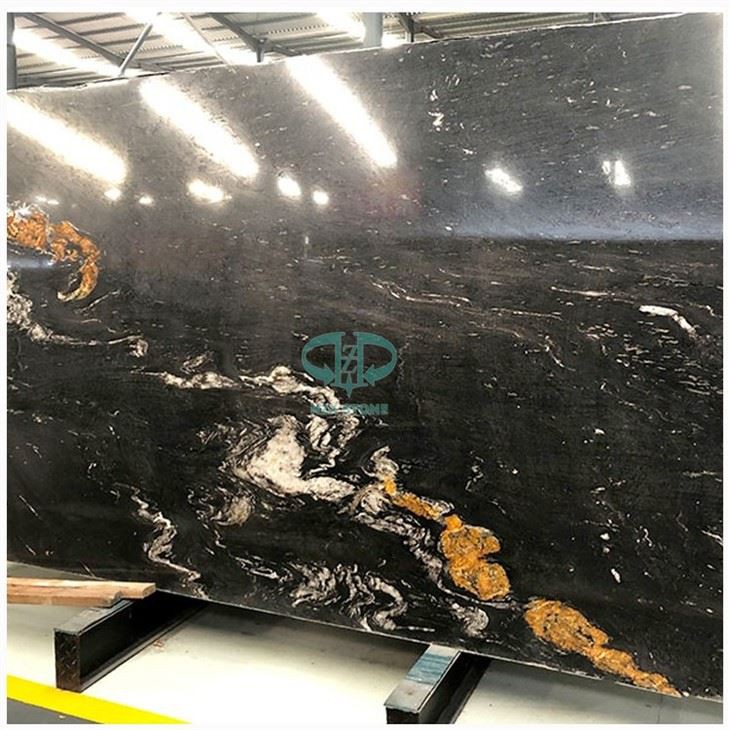 Cosmic Black Granite Slabs
