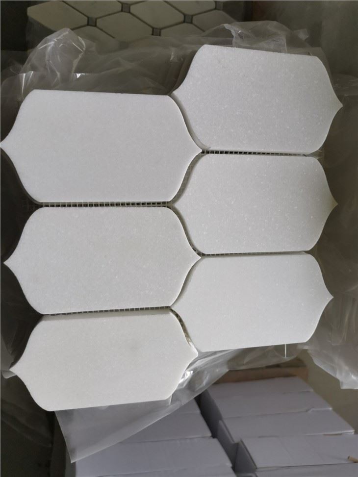 Crystal Pure White Marble Mosaic