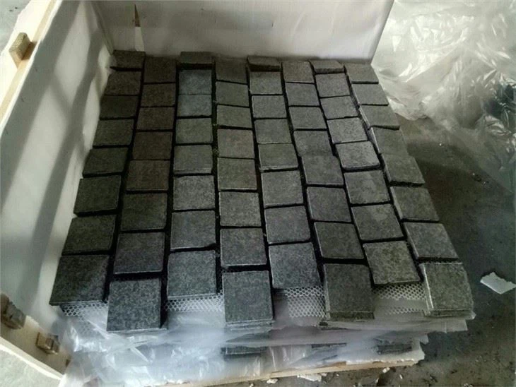 Black cobbles made by G684 factory