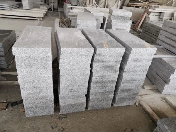 Grey Granite sub base for headstone