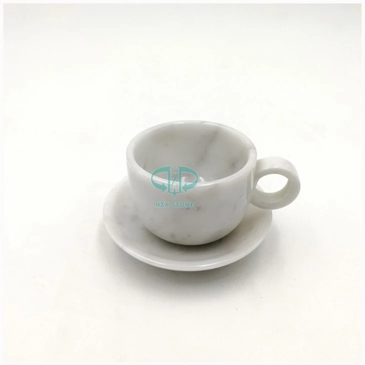 White Marble Espresso Cafe Cup