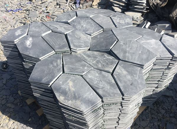 Black Slate Paving Tiles