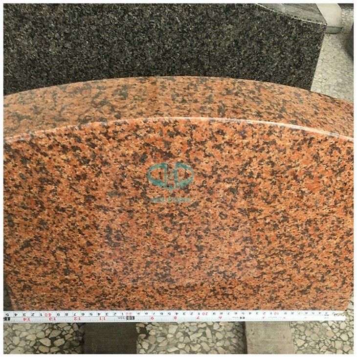 Red Granite Upright Tombstone