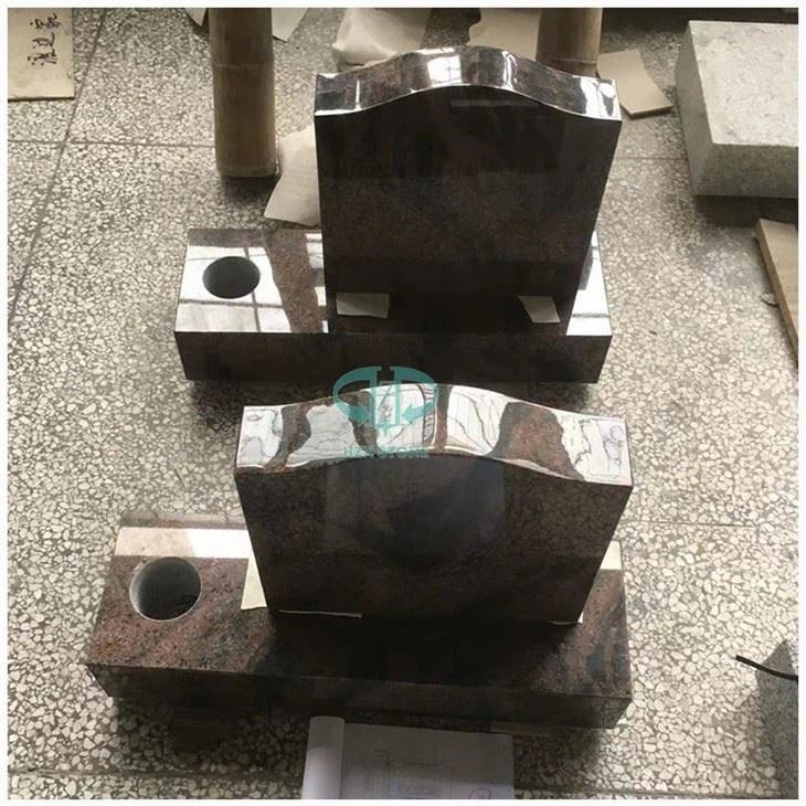 Multicolor Red Granite Headstone