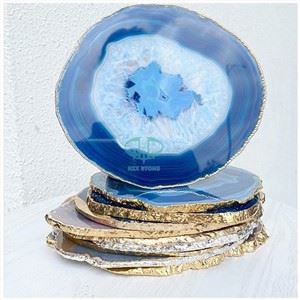 Blue Agate Coasters
